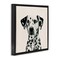 Stupell Industries Traditional Dalmatian Portrait Framed Floater Canvas Wall Art